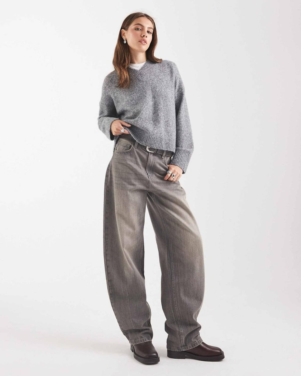 V-Neck Wool Blend Sweater
