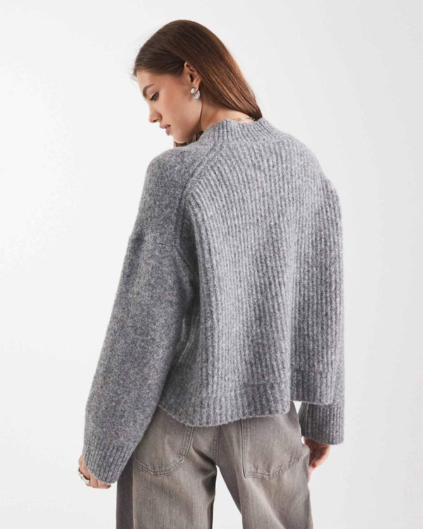 V-Neck Wool Blend Sweater