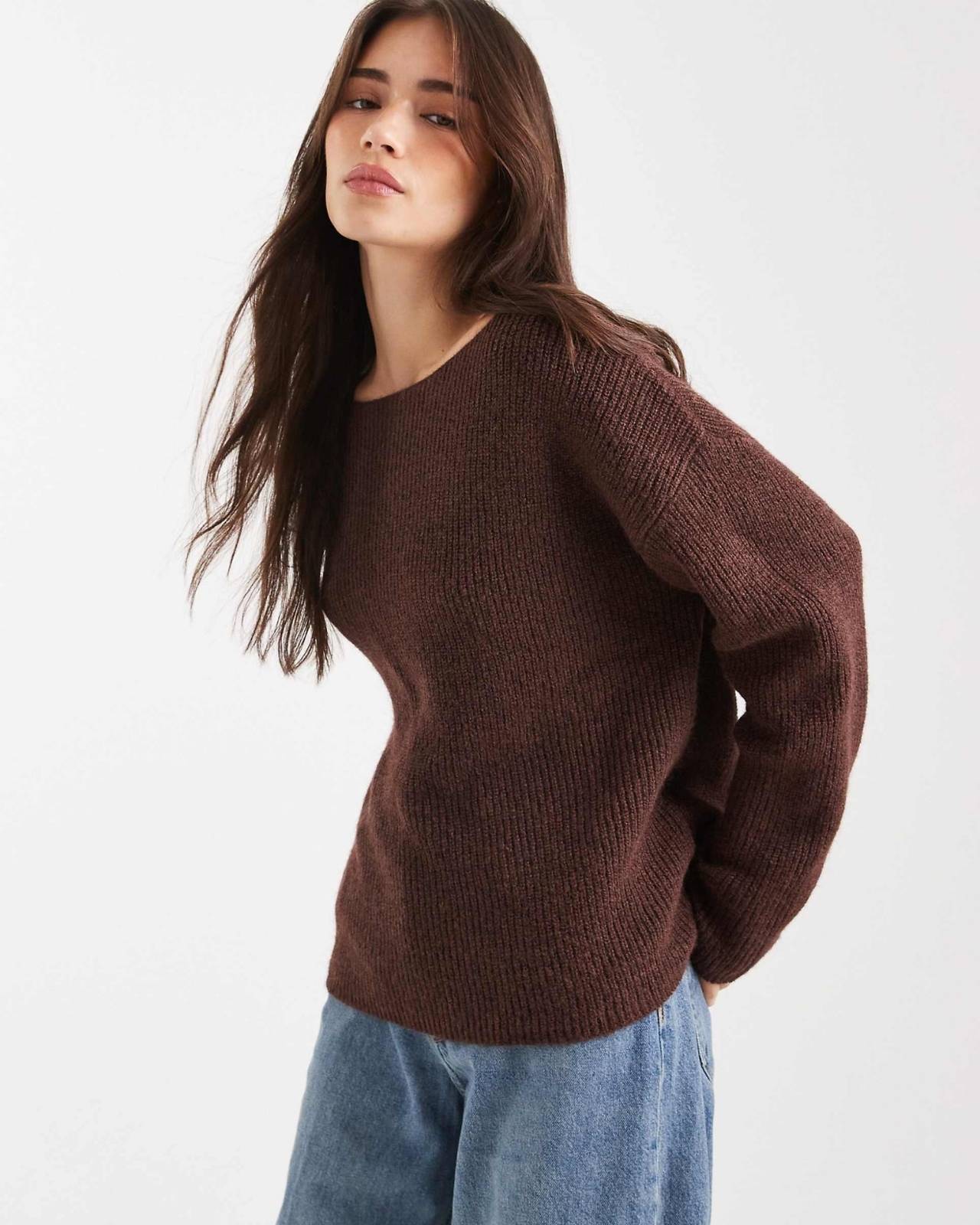 Off-Shoulder Knit Sweater Secondary image