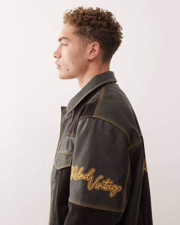 Contrast Stitch Utility Jacket