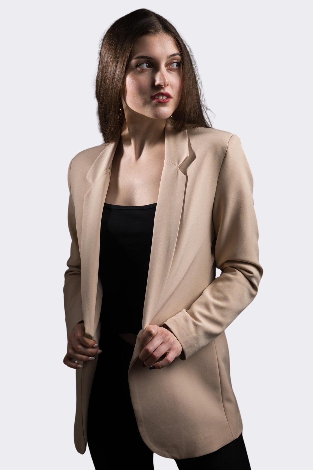 Classic Oversized Gray Blazer