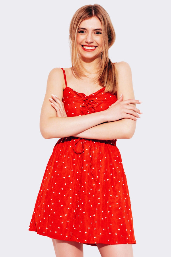 Red Polka Dot Summer Dress